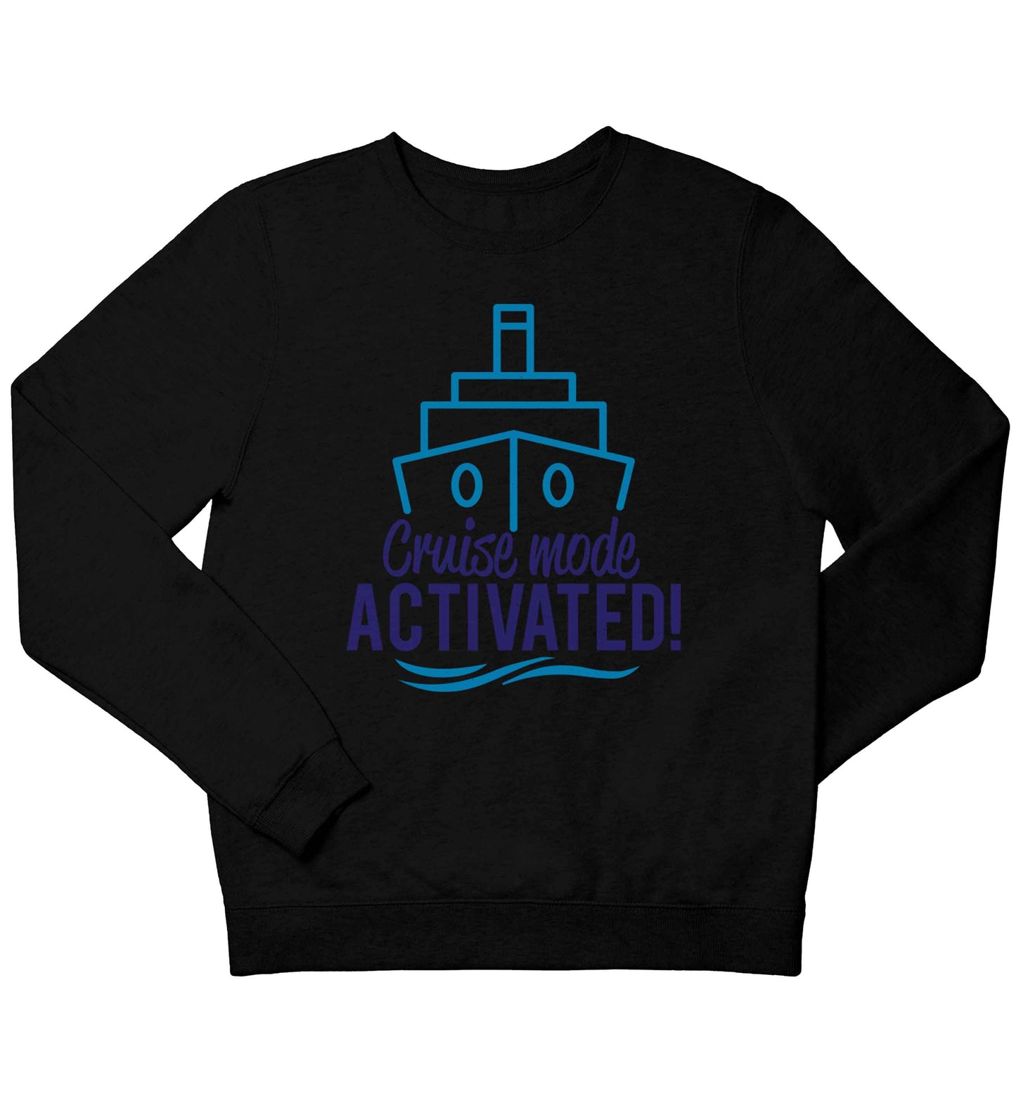 Cruise mode activated children's black sweater 12-13 Years