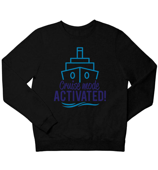 Cruise mode activated children's black sweater 12-13 Years