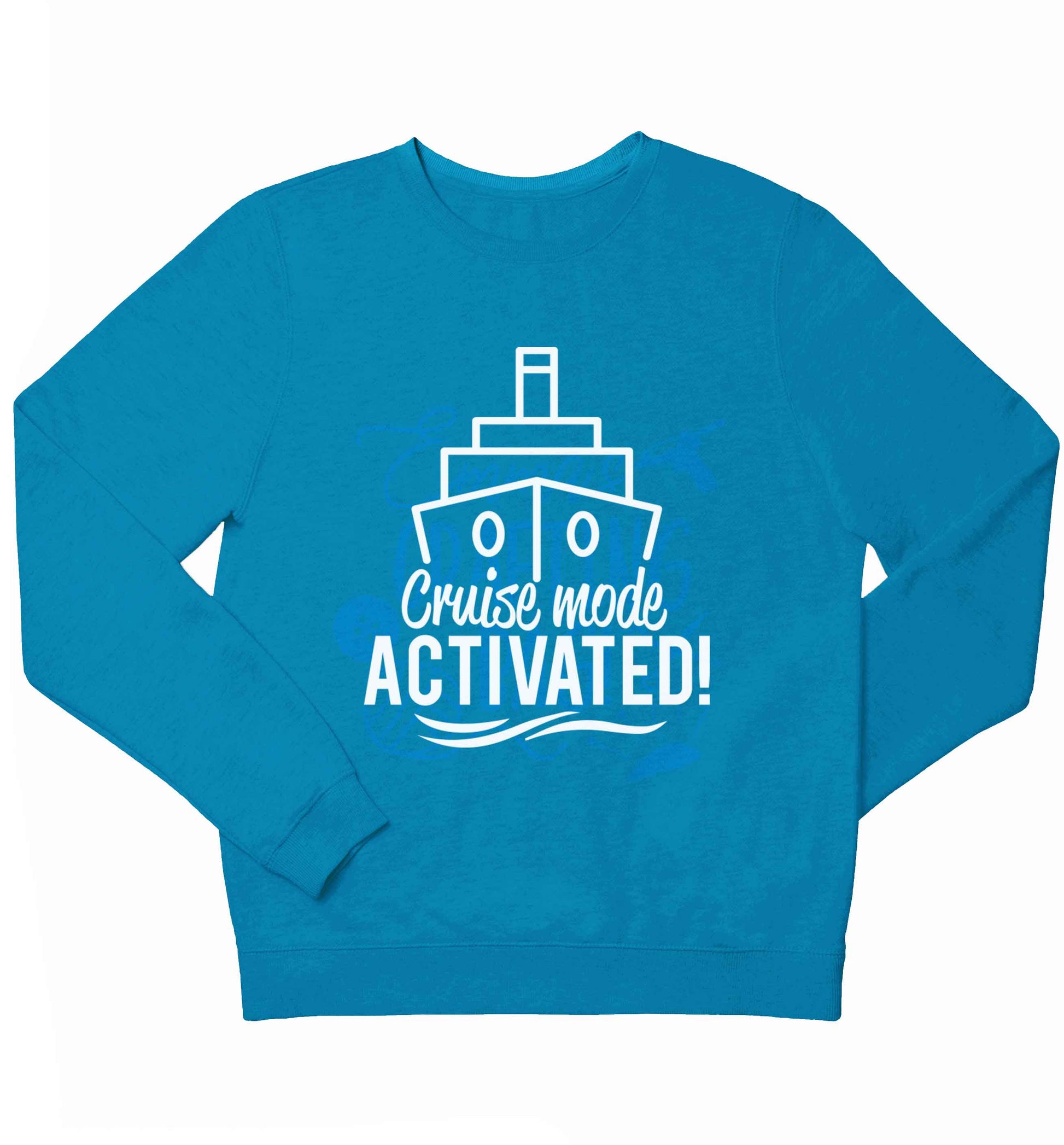 Cruise mode activated children's blue sweater 12-13 Years