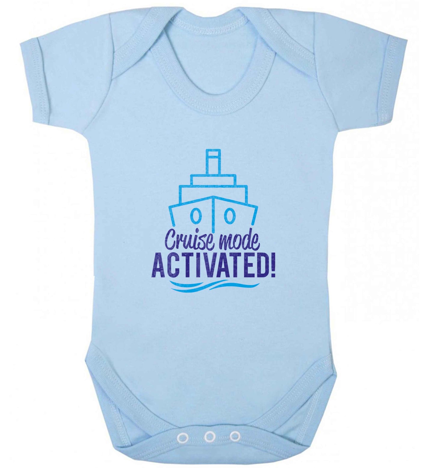 Cruise mode activated baby vest pale blue 18-24 months