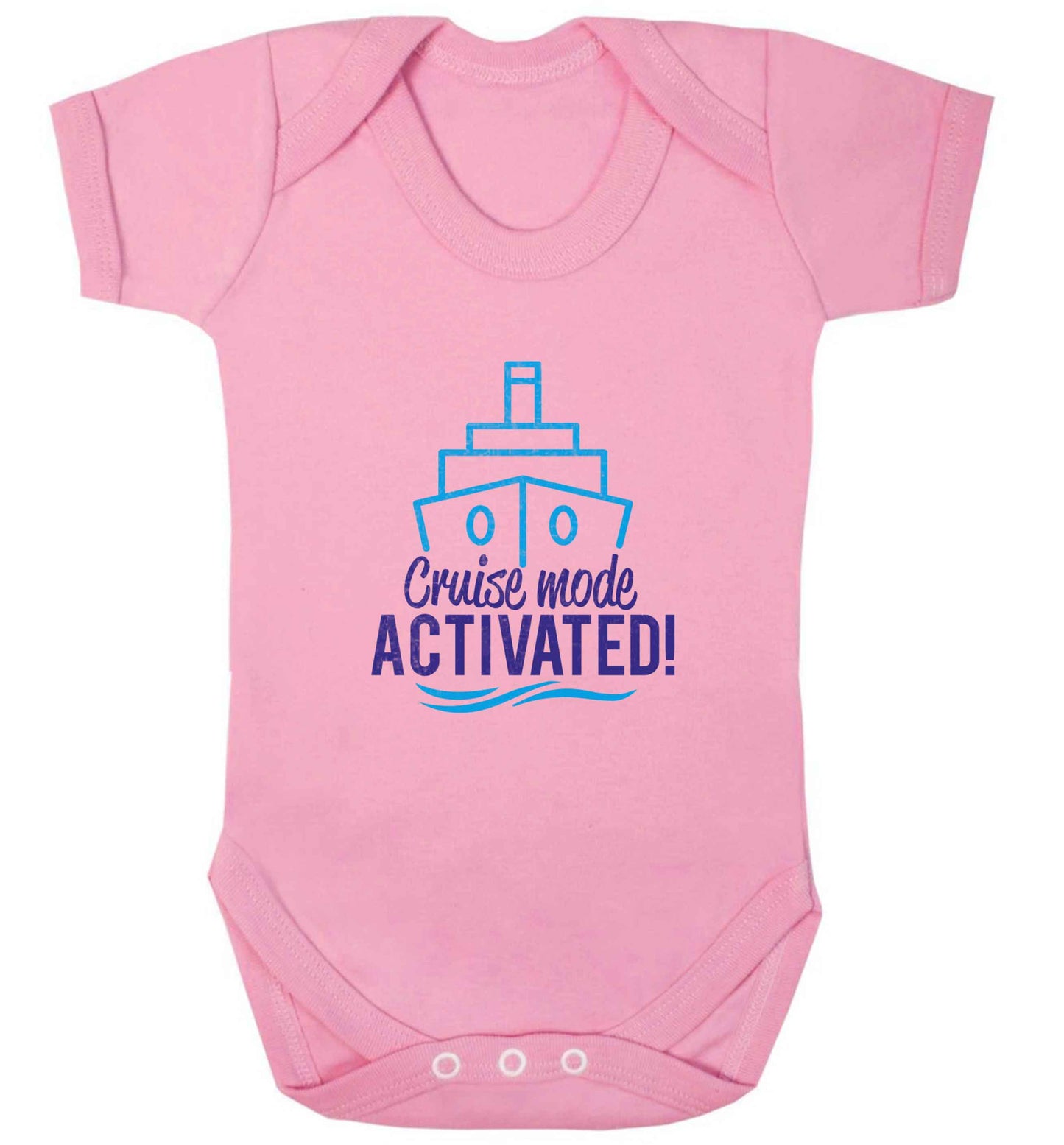 Cruise mode activated baby vest pale pink 18-24 months