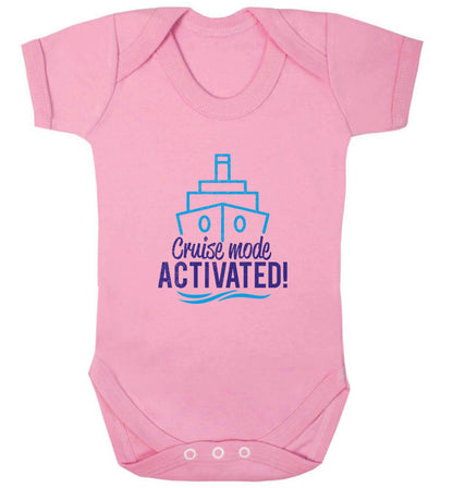 Cruise mode activated baby vest pale pink 18-24 months