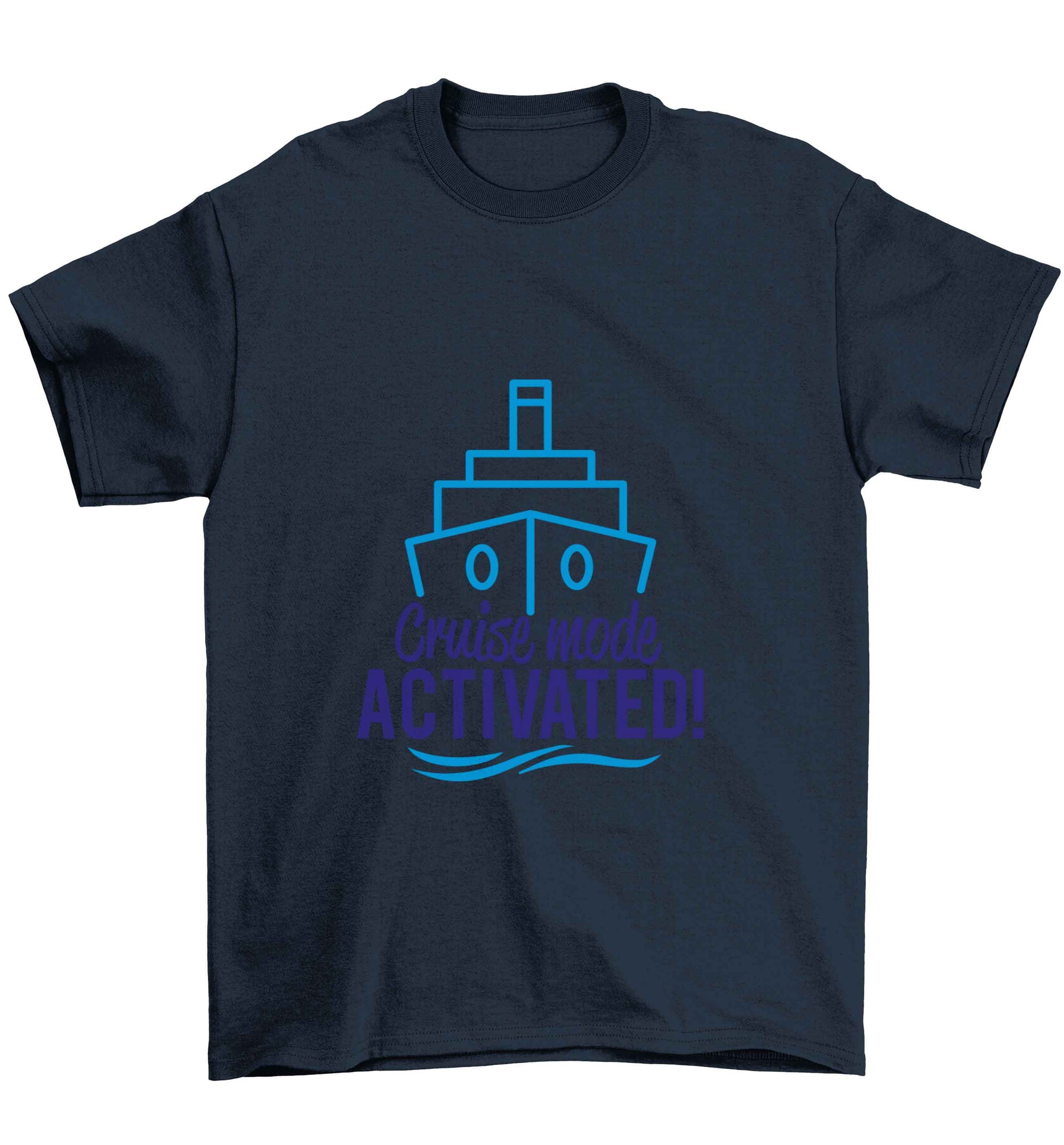 Cruise mode activated Children's navy Tshirt 12-13 Years