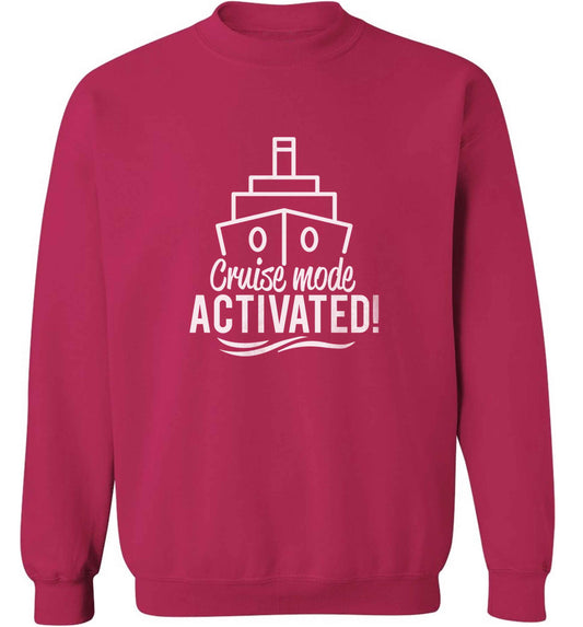 Cruise mode activated adult's unisex pink sweater 2XL