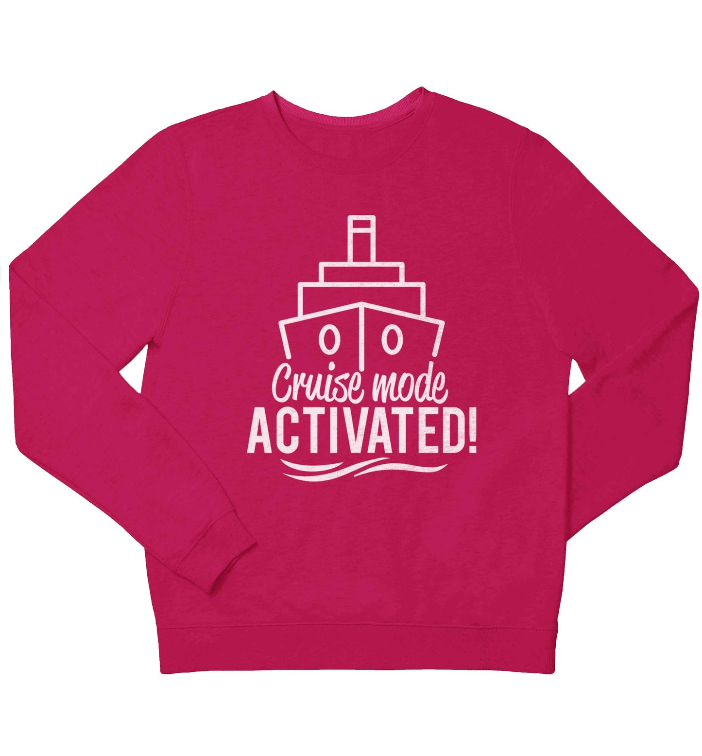 Cruise mode activated children's pink sweater 12-13 Years