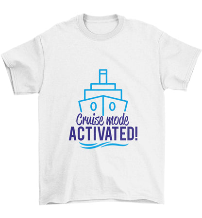 Cruise mode activated Children's white Tshirt 12-13 Years