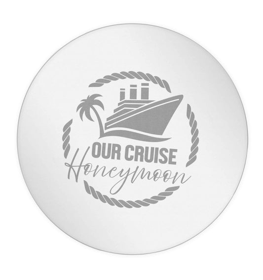 Our cruise honeymoon 24 @ 45mm matt circle stickers