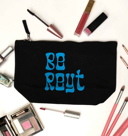 Be reyt black makeup bag