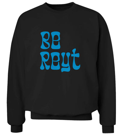 Be reyt adult's unisex black sweater 2XL