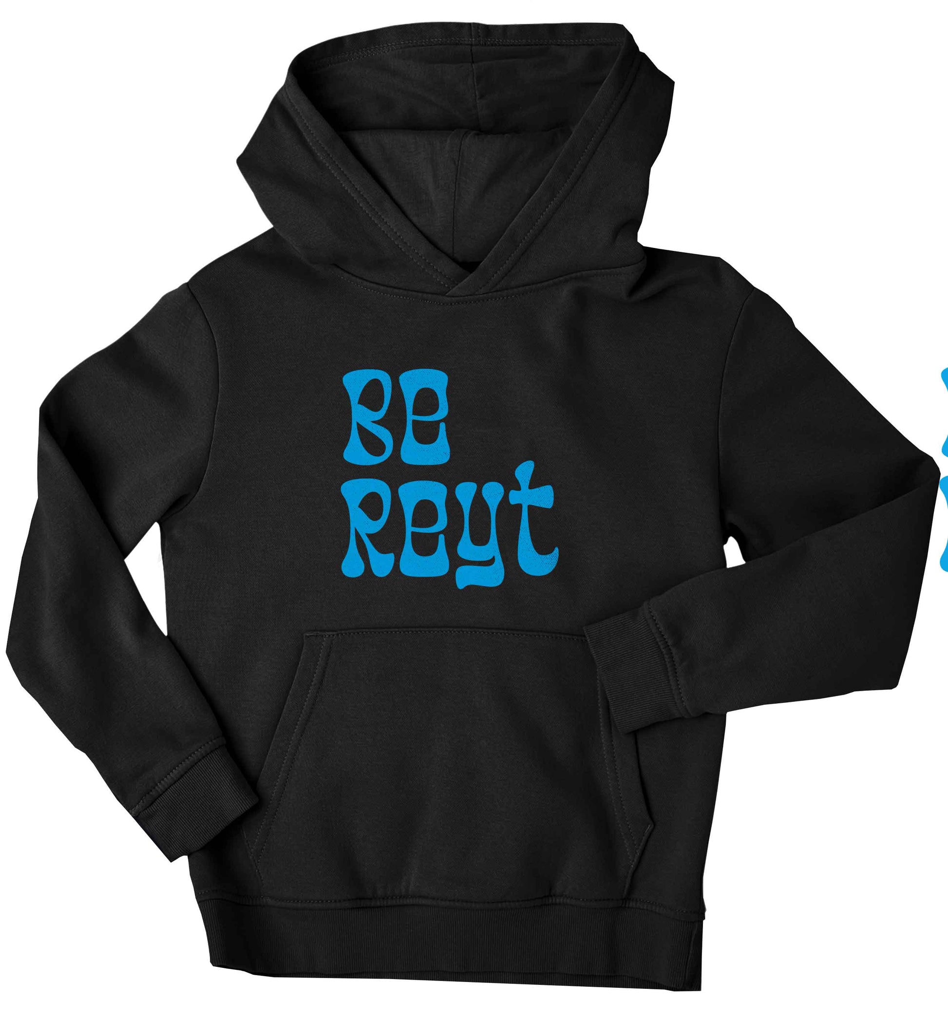 Be reyt children's black hoodie 12-13 Years