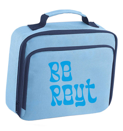Be reyt insulated blue lunch bag cooler