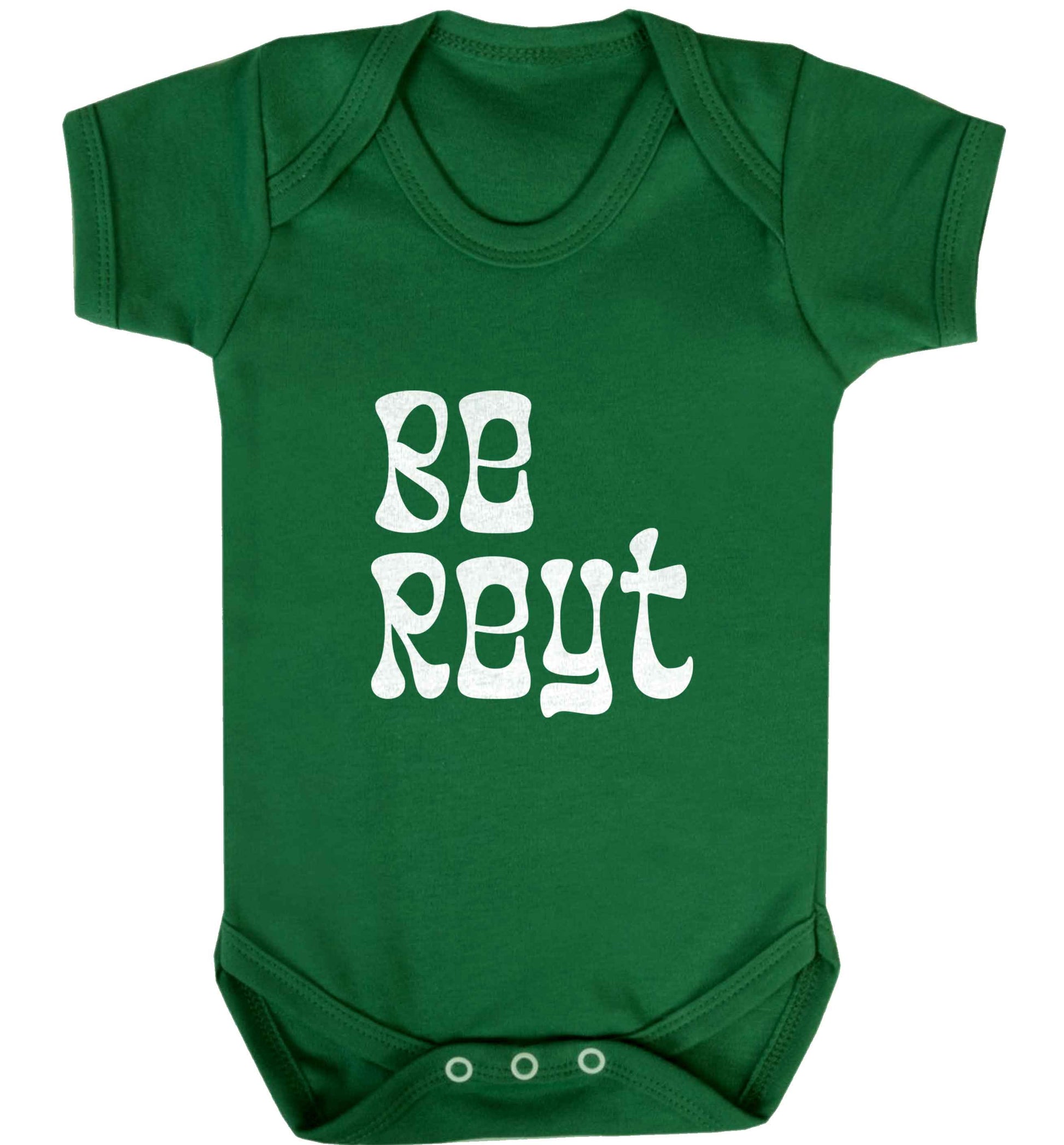 Be reyt baby vest green 18-24 months