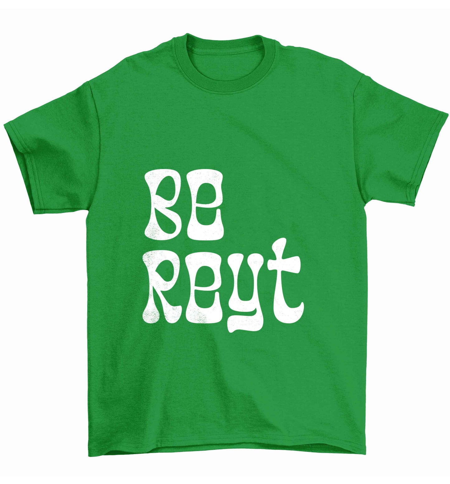 Be reyt Children's green Tshirt 12-13 Years