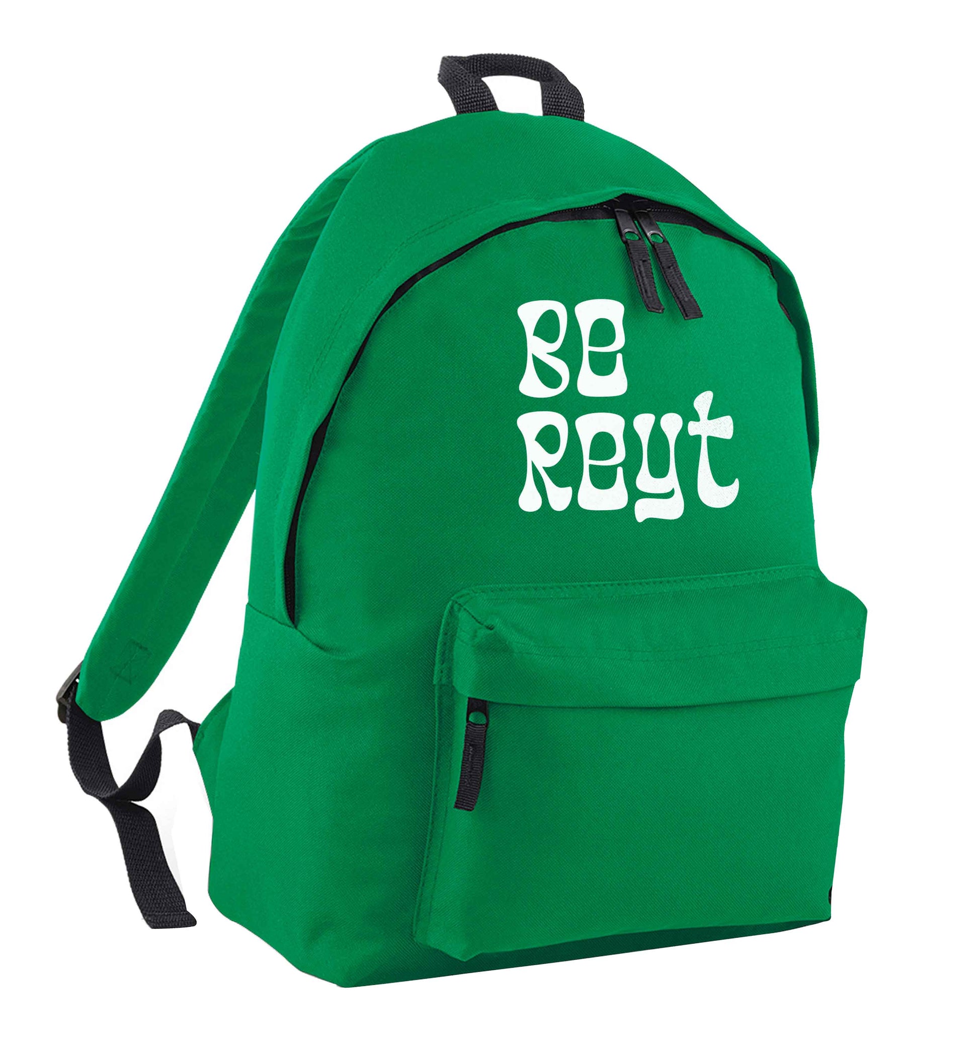 Be reyt green adults backpack