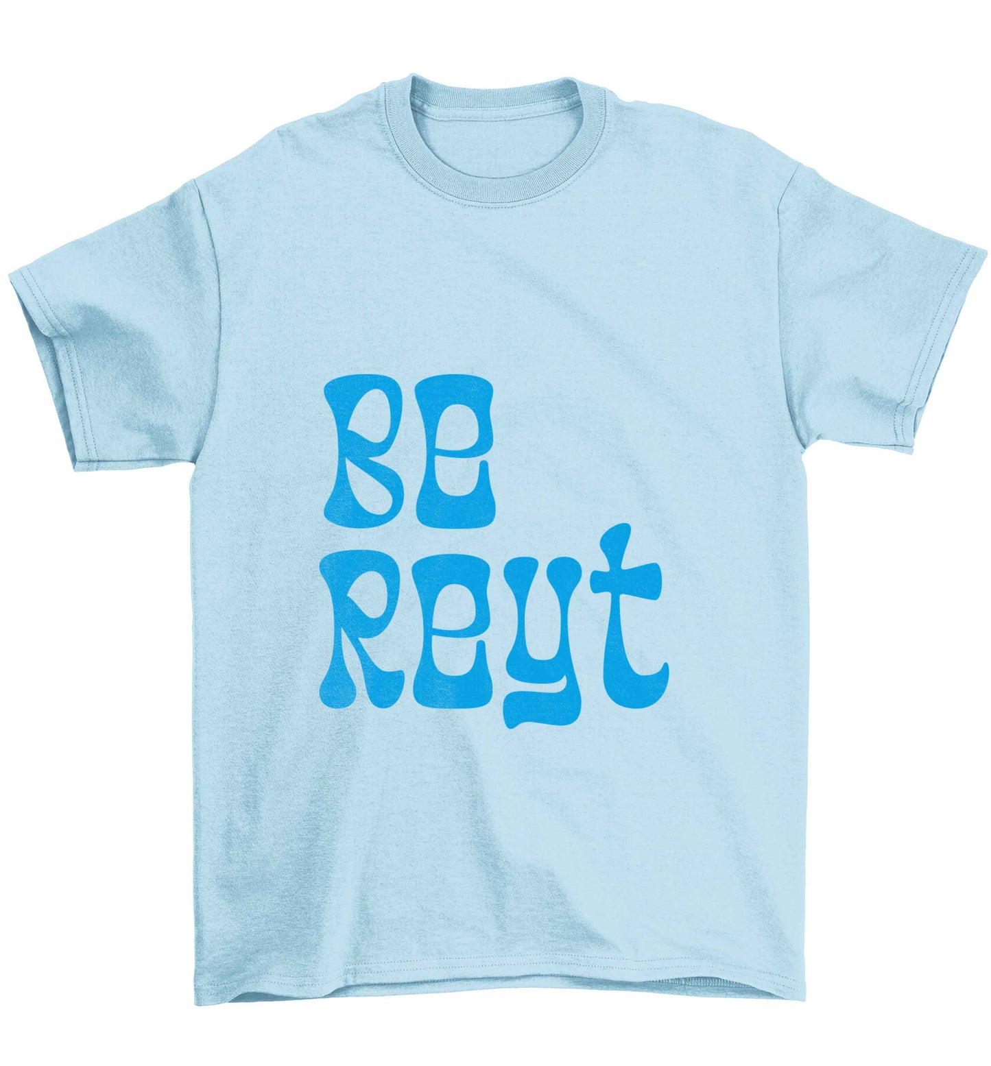 Be reyt Children's light blue Tshirt 12-13 Years