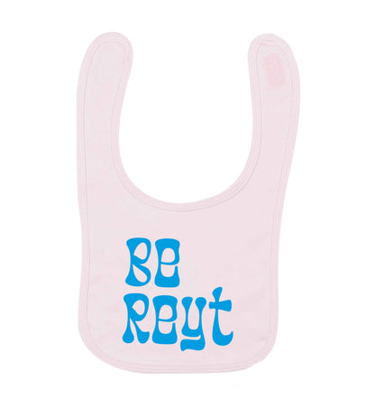 Be reyt pale pink baby bib