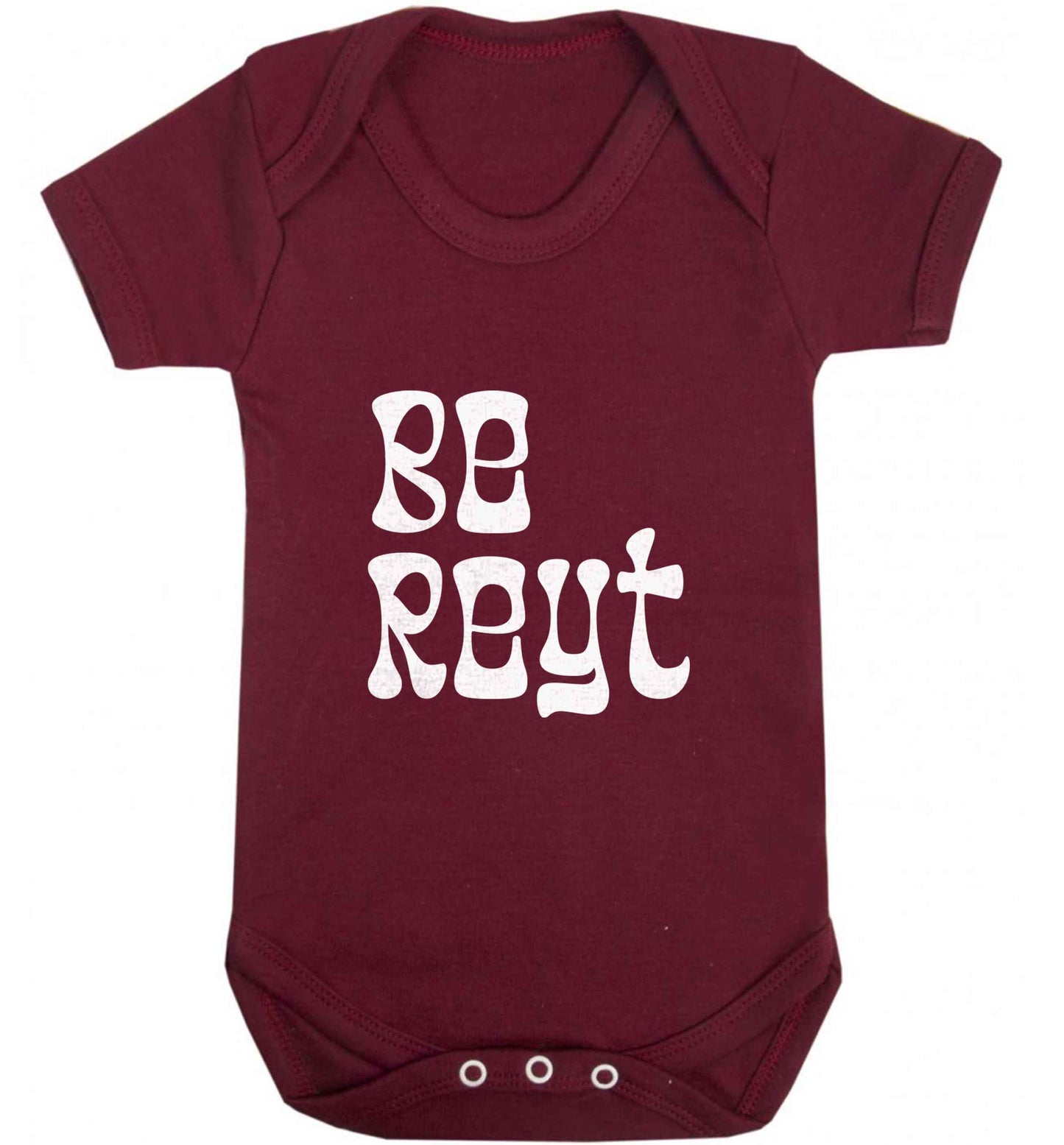 Be reyt baby vest maroon 18-24 months