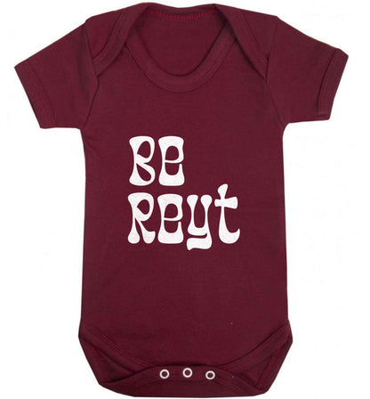Be reyt baby vest maroon 18-24 months