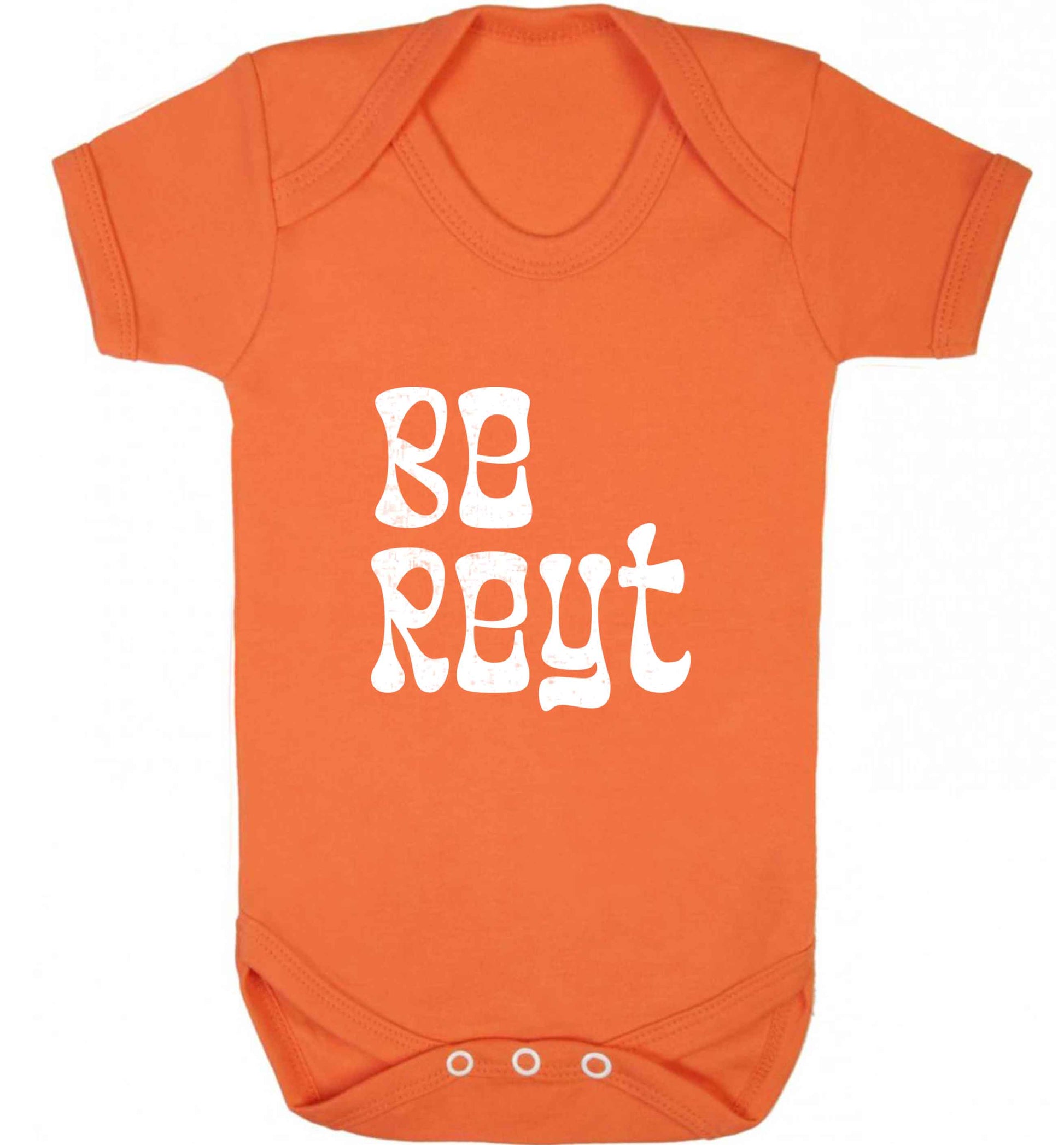 Be reyt baby vest orange 18-24 months