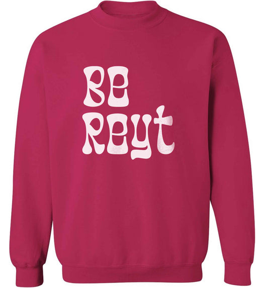 Be reyt adult's unisex pink sweater 2XL