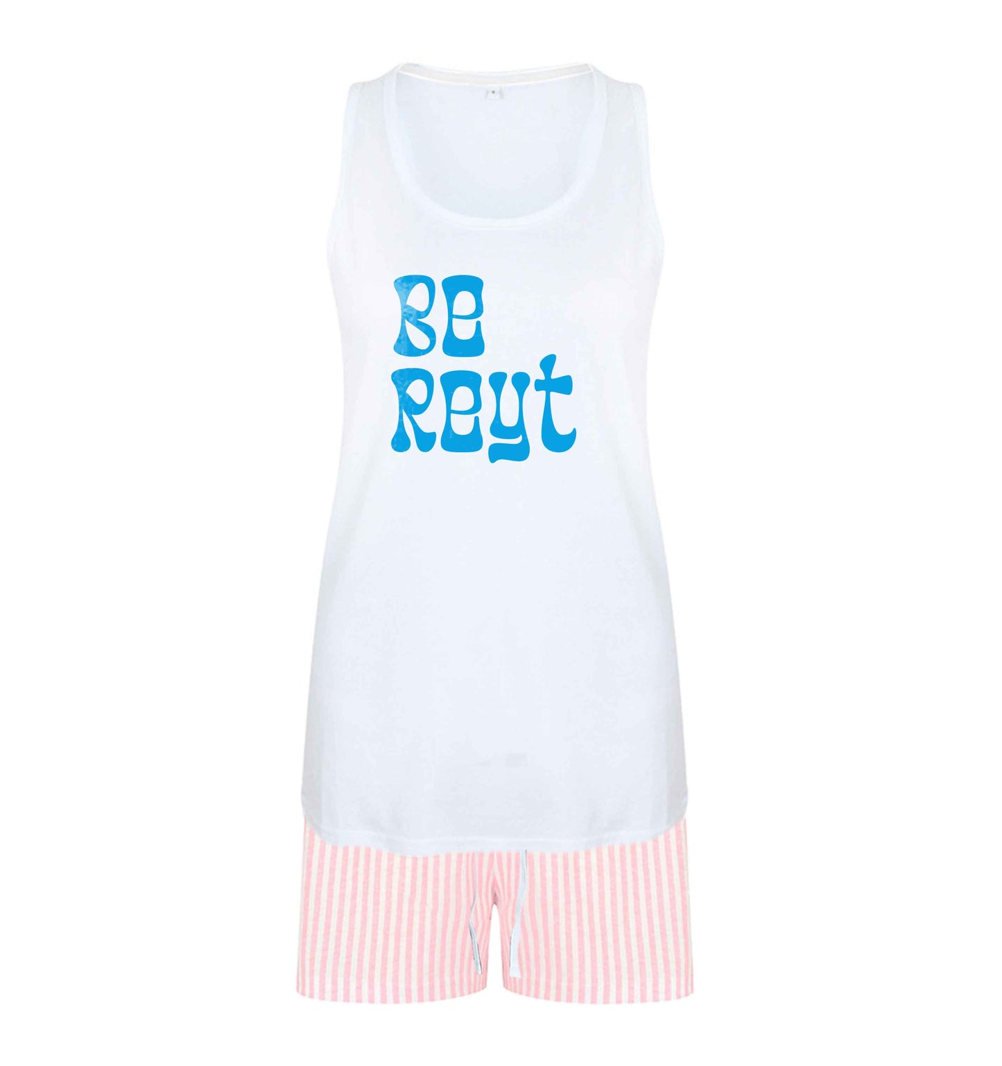 Be reyt size XL women's pyjama shorts set in pink 