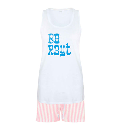 Be reyt size XL women's pyjama shorts set in pink 