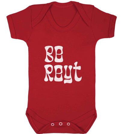 Be reyt baby vest red 18-24 months