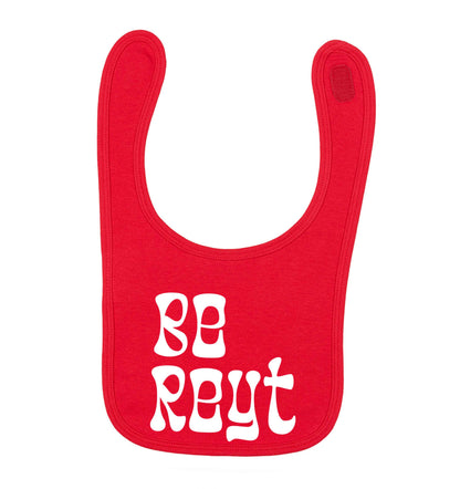 Be reyt red baby bib
