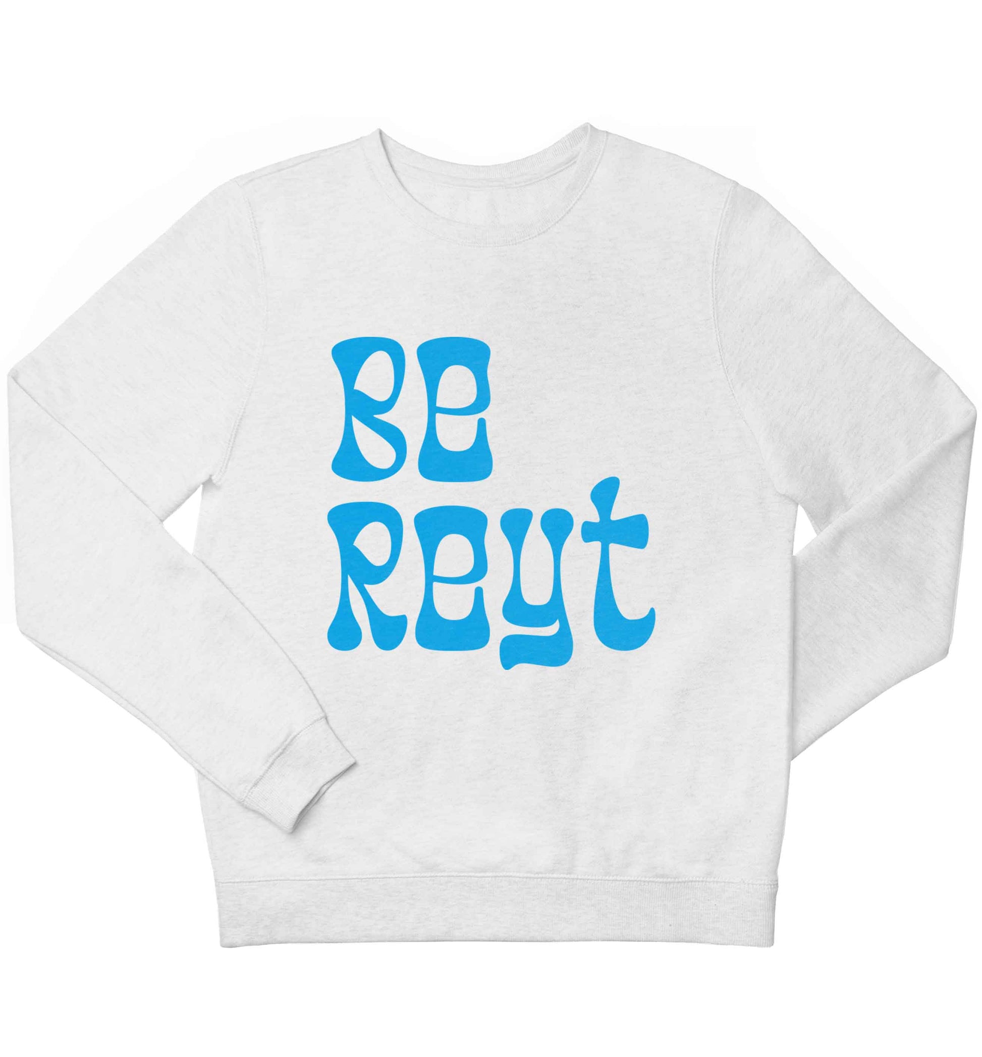 Be reyt children's white sweater 12-13 Years