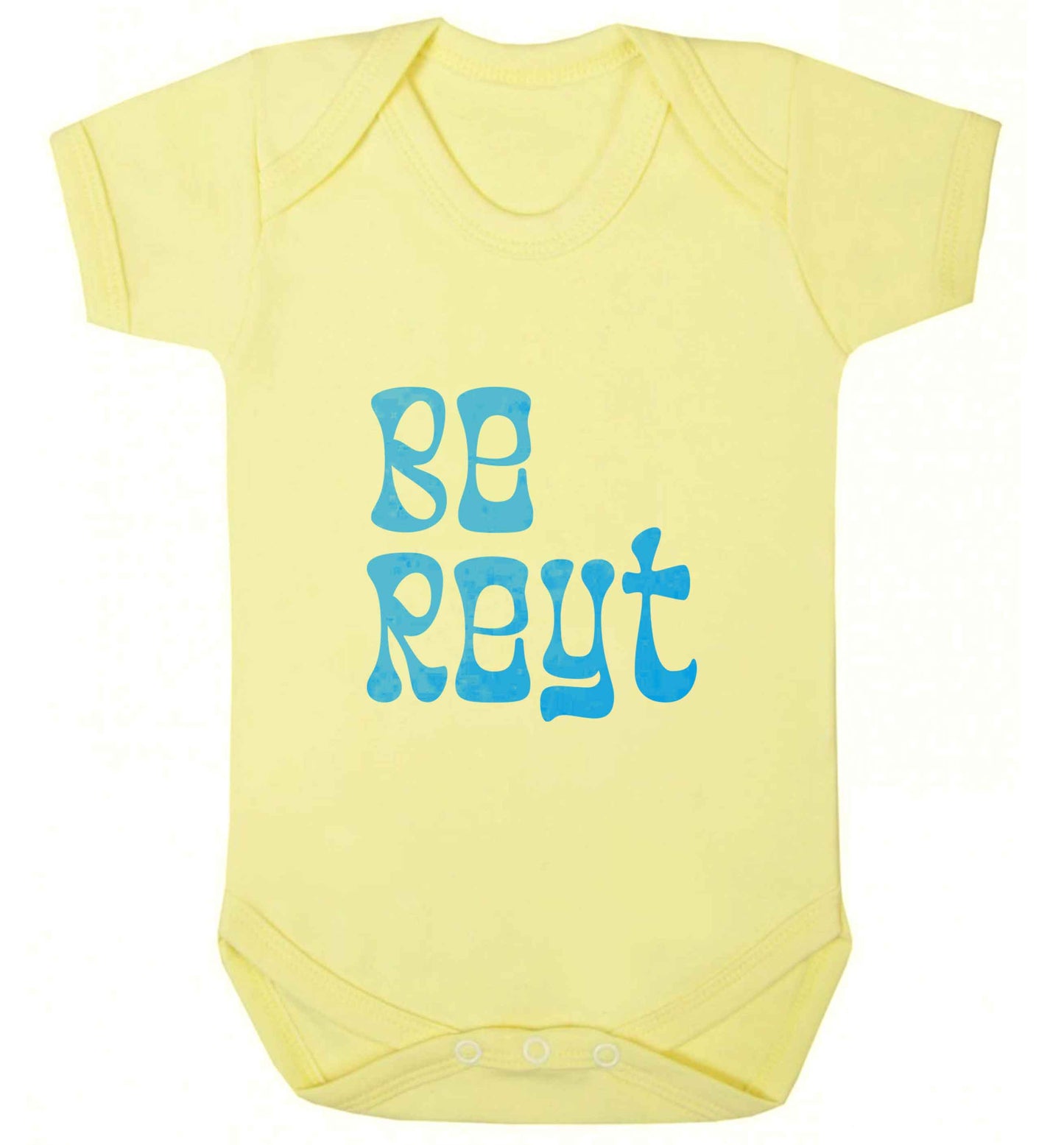 Be reyt baby vest pale yellow 18-24 months