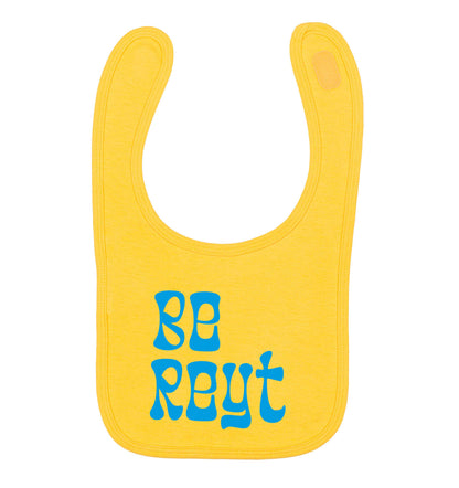 Be reyt yellow baby bib