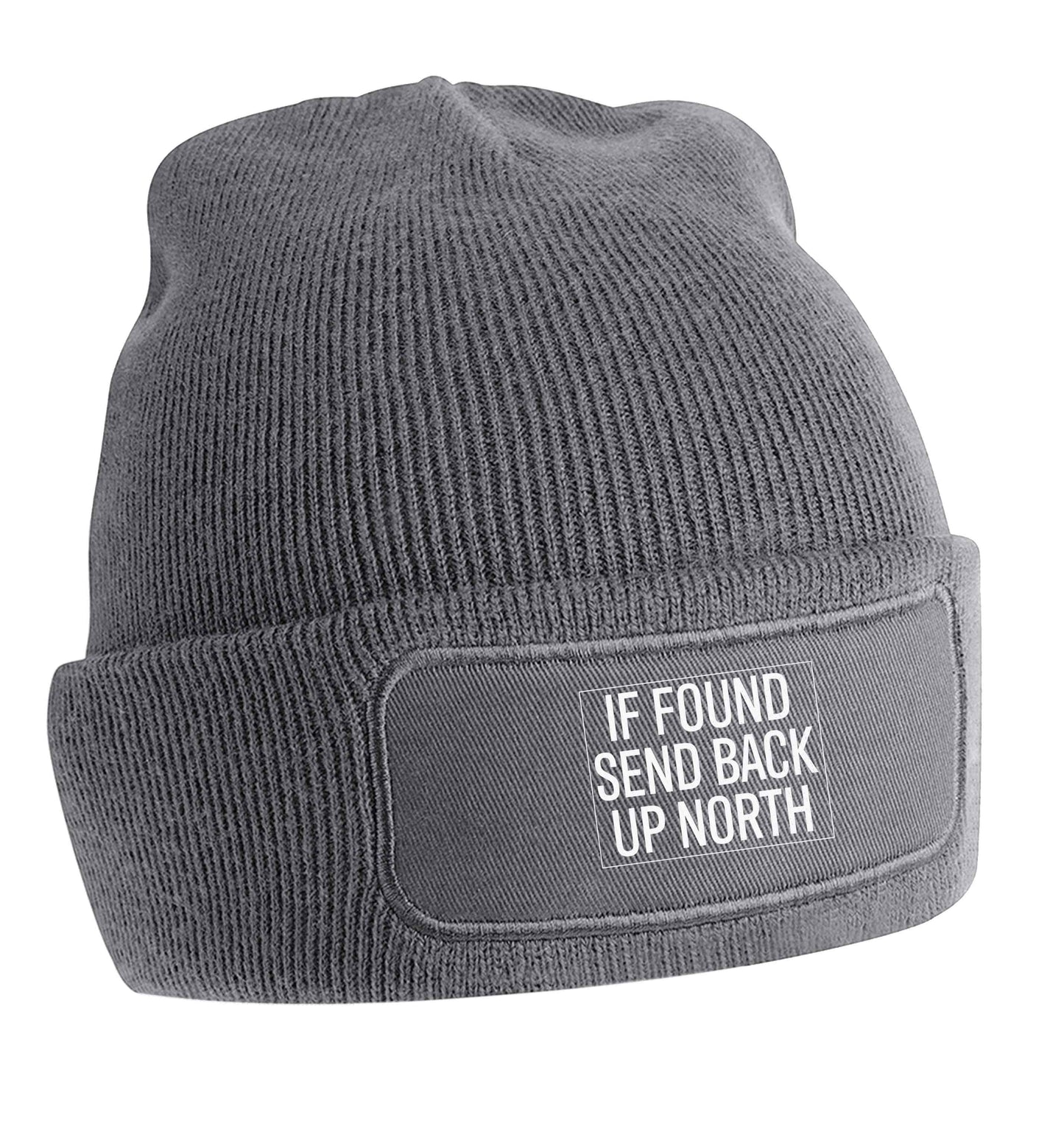 If found send back up North beanie hat