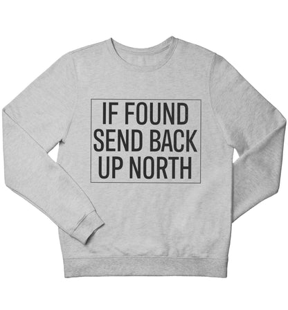If found send back up North children's grey sweater 12-13 Years