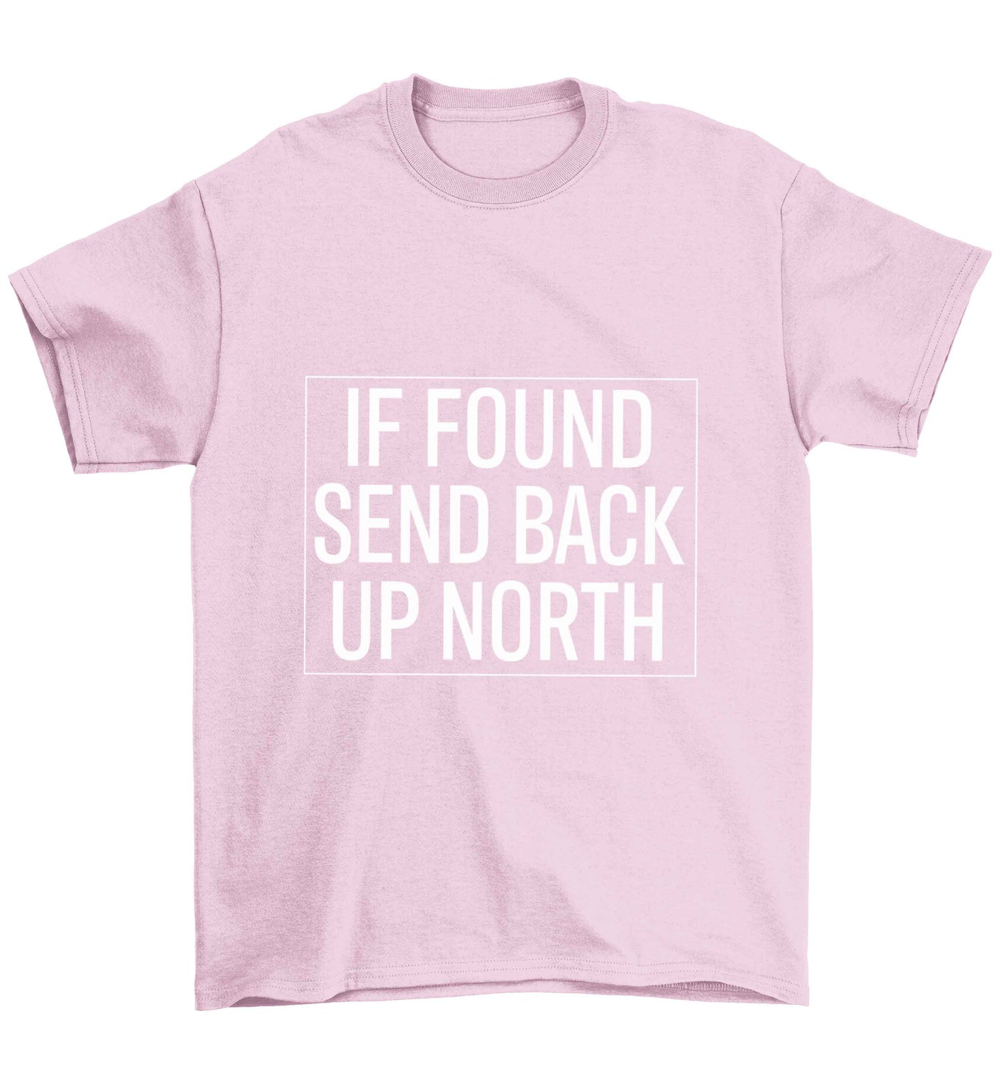 If found send back up North Children's light pink Tshirt 12-13 Years