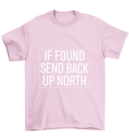 If found send back up North Children's light pink Tshirt 12-13 Years