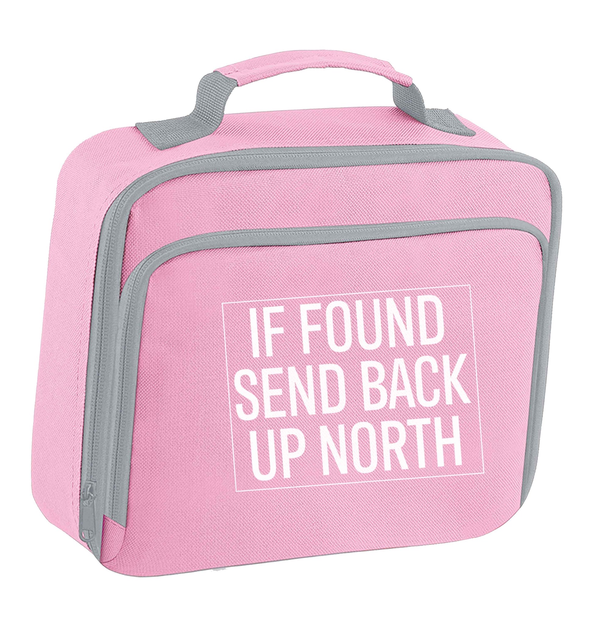 If found send back up North insulated pink lunch bag cooler