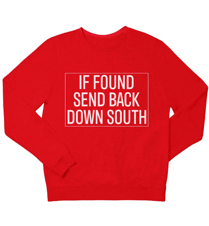 If found send back down South children's grey sweater 12-13 Years
