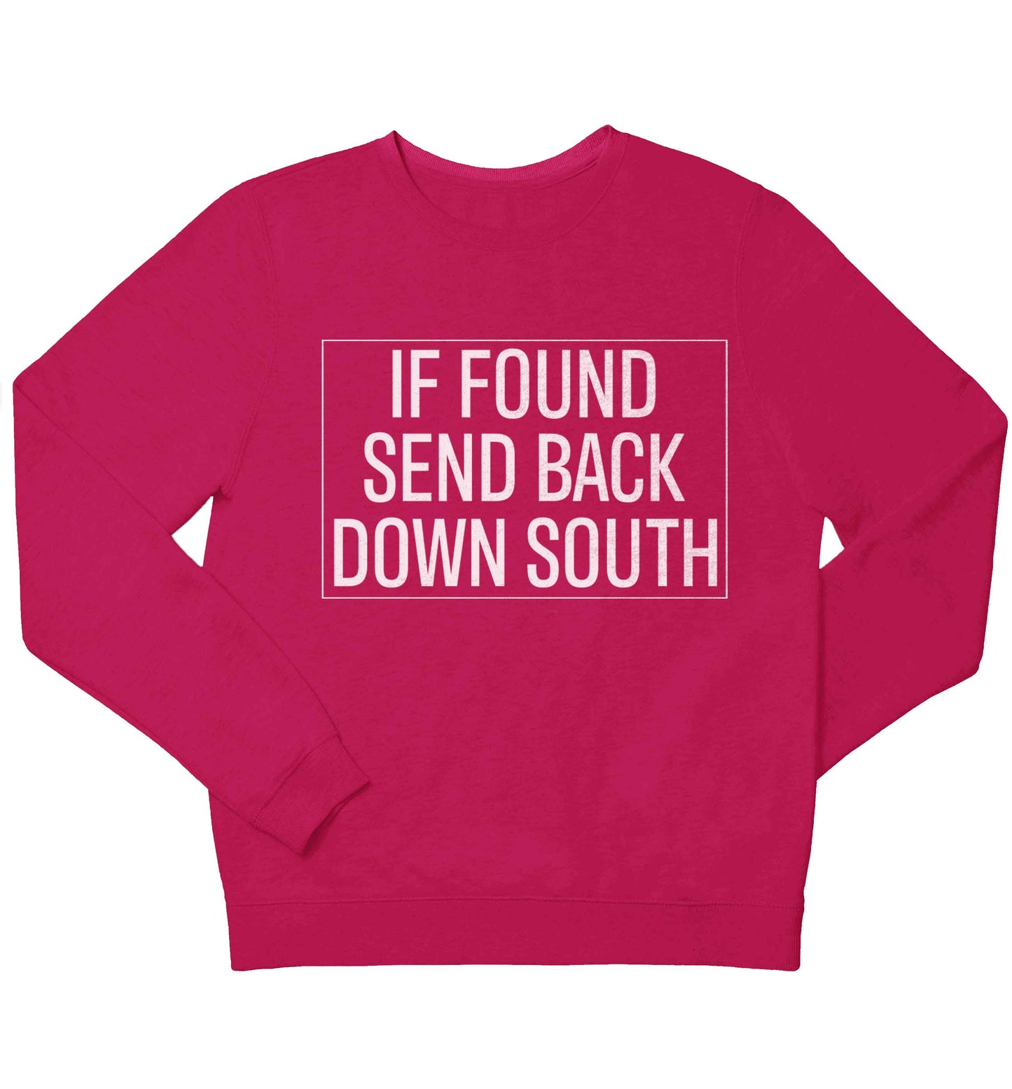 If found send back down South children's pink sweater 12-13 Years