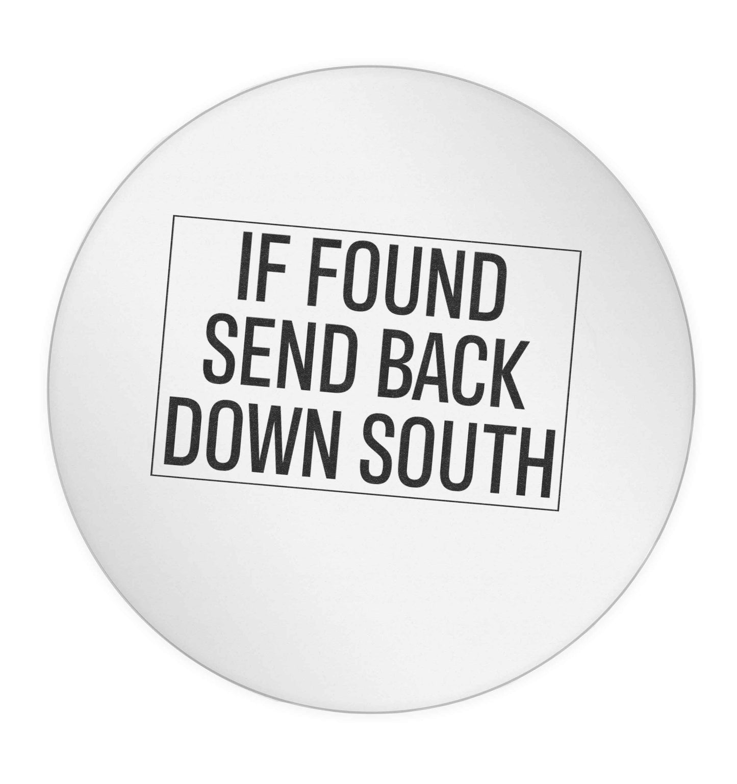 If found send back down South 24 @ 45mm matt circle stickers