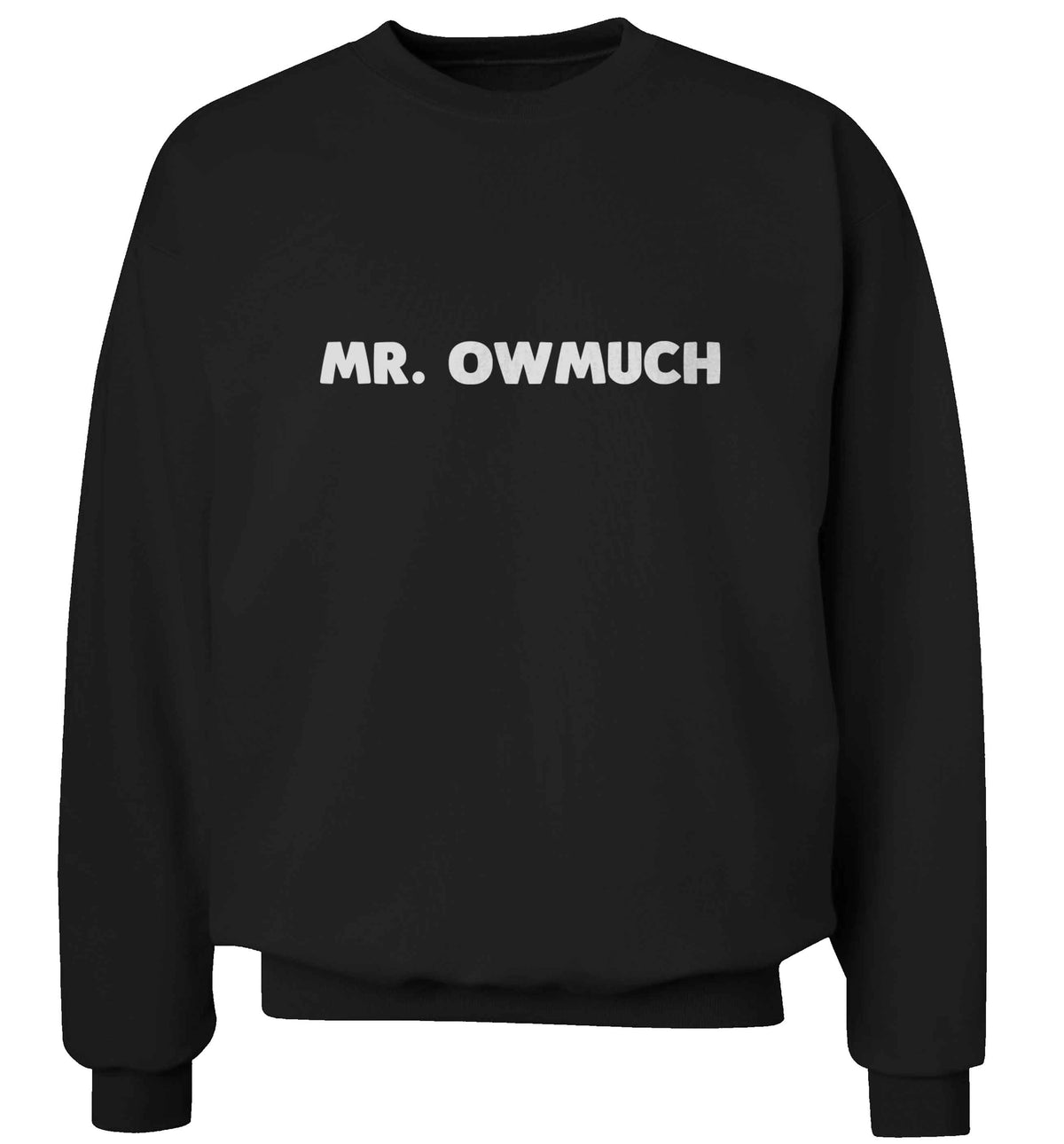 Mr owmuch adult's unisex black sweater 2XL