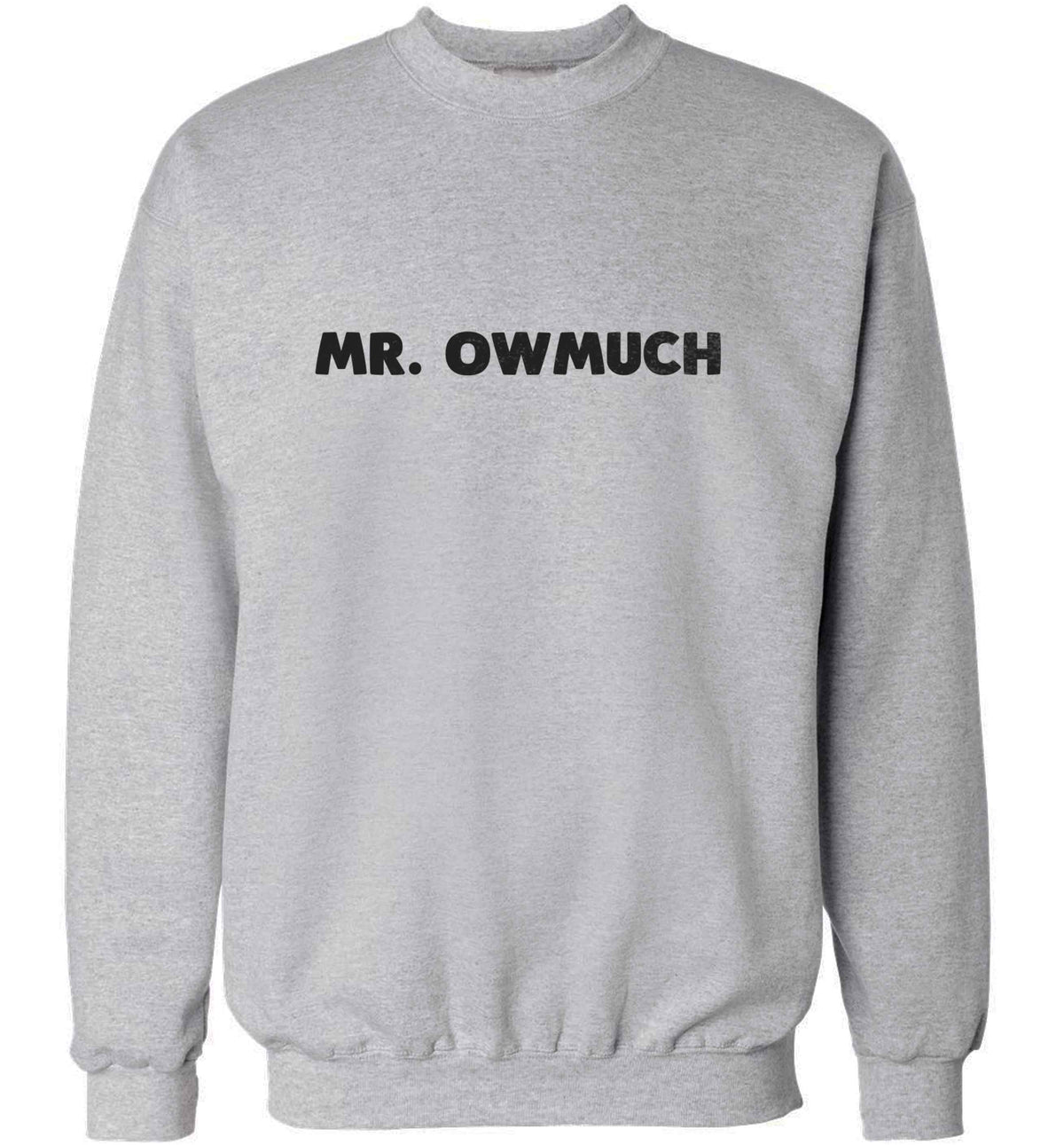 Mr owmuch adult's unisex grey sweater 2XL