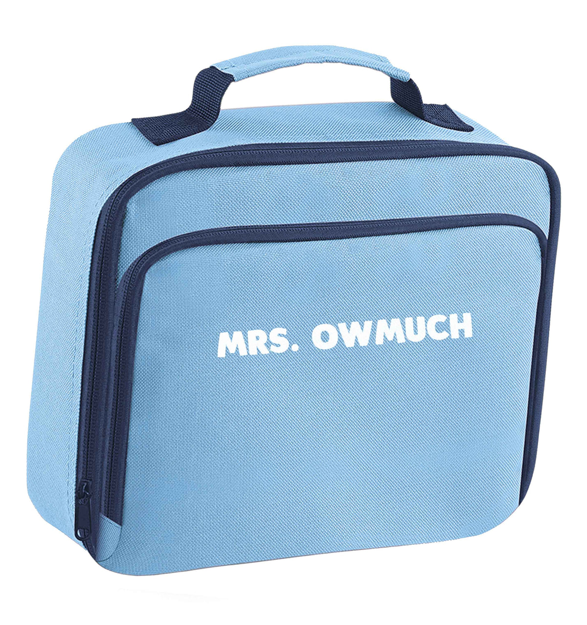 Mrs owmuch insulated blue lunch bag cooler