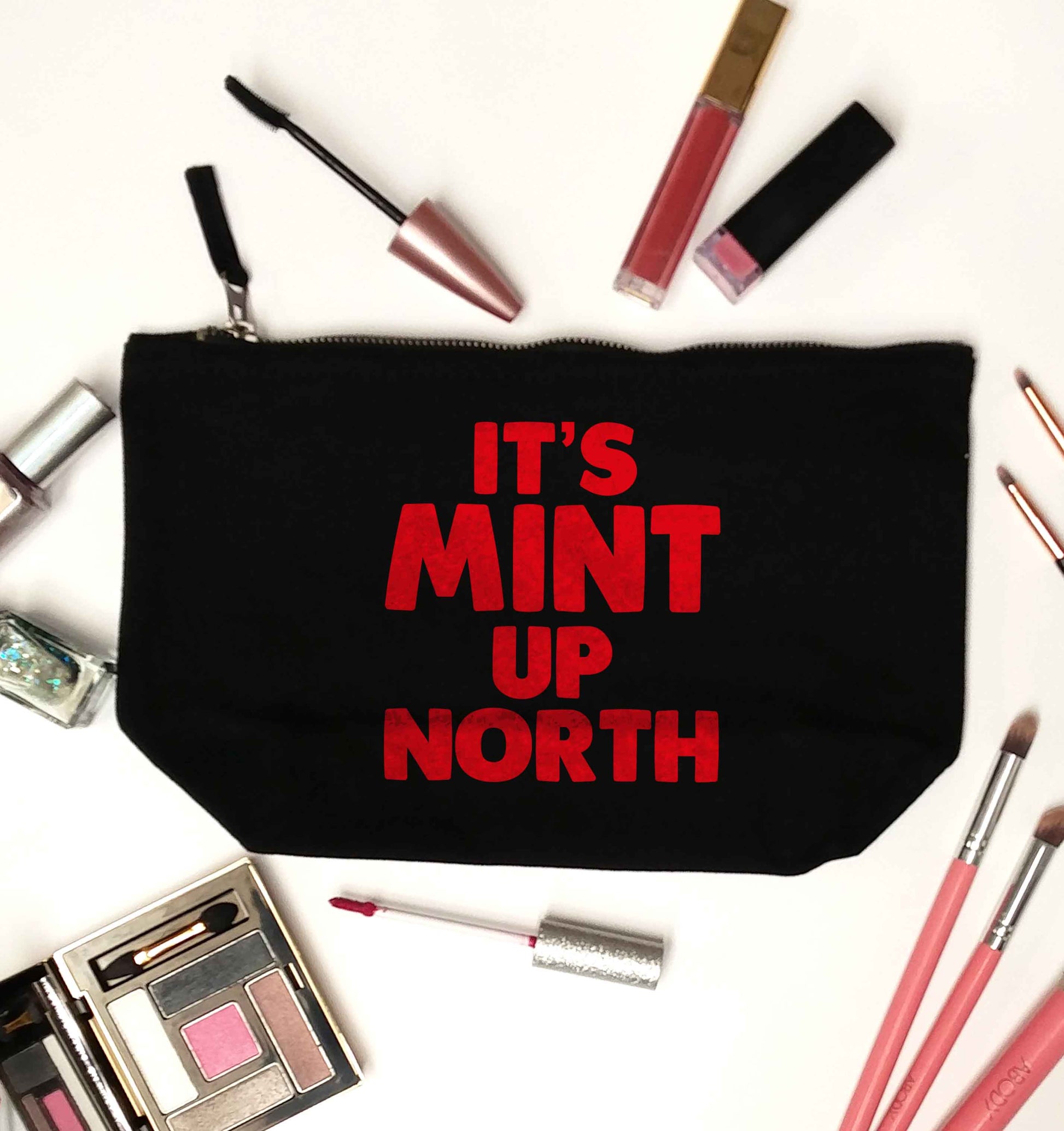 It's mint up North black makeup bag