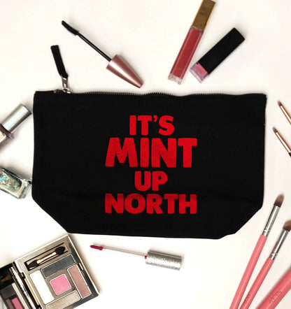It's mint up North black makeup bag