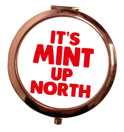 It's mint up North rose gold circle pocket mirror
