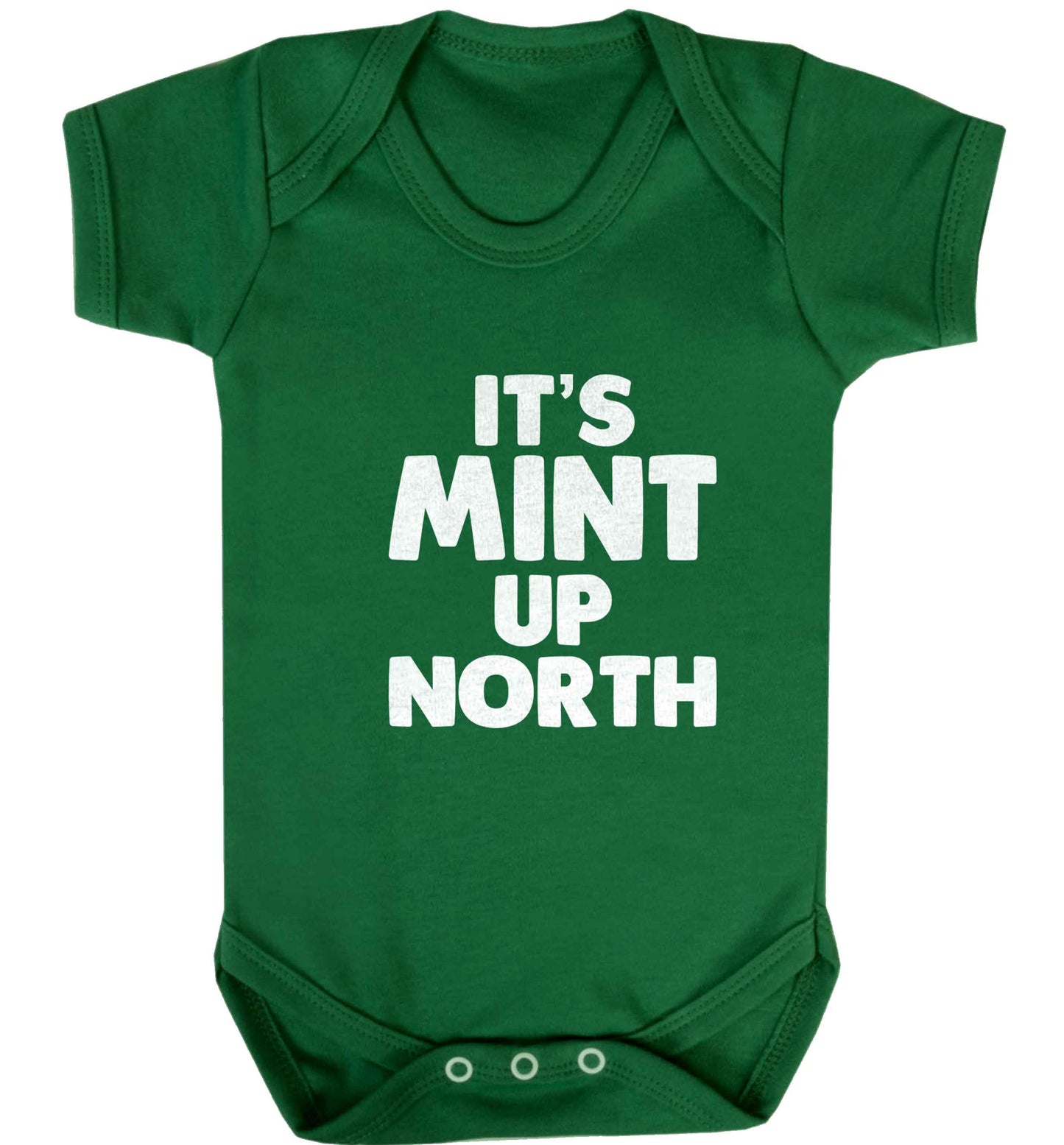 It's mint up North baby vest green 18-24 months