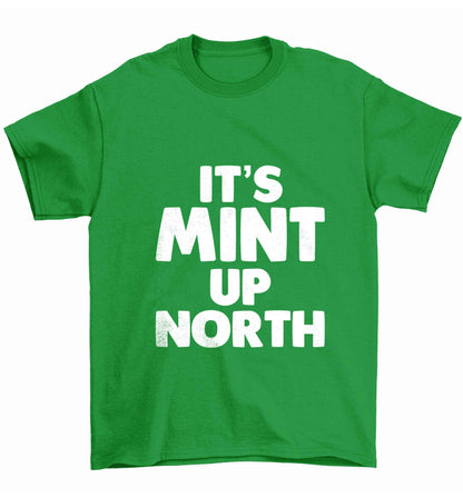 It's mint up North Children's green Tshirt 12-13 Years