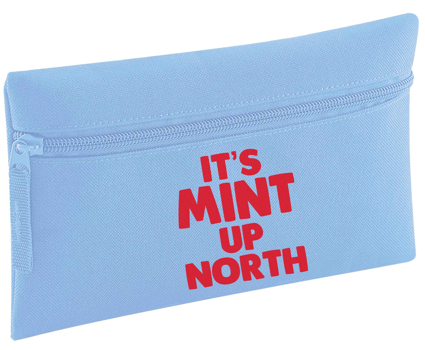 It's mint up North pencil case