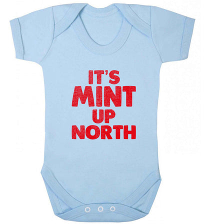 It's mint up North baby vest pale blue 18-24 months