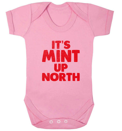 It's mint up North baby vest pale pink 18-24 months